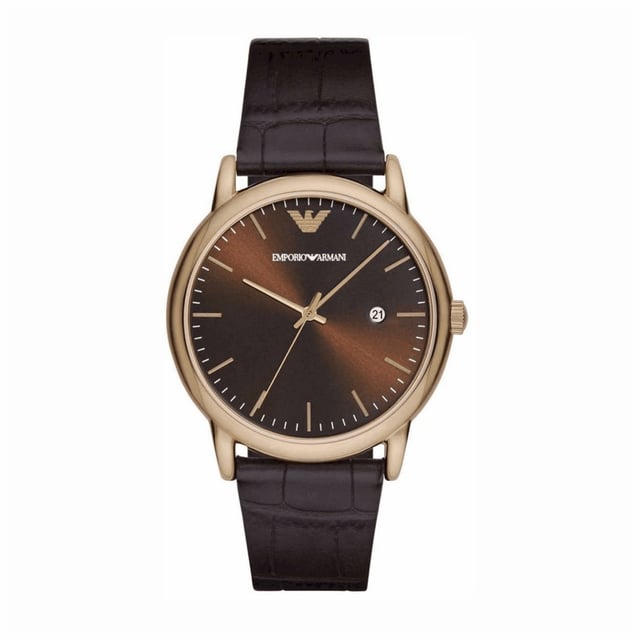 Emporio Armani AR2503 - Unisex Uhr Quarz aus Edelstahl• Material: Edelstahl• Glas: Mineral• Armband: Leder• Farbe: Schwarz• Wasserbeständigkeit: 50 m (5 ATM)• Gehäusegröße: 43 mm