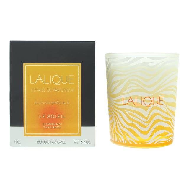 Lalique introduces their rich range of beautifully scented candles. Many wonderful scents with a burning time of 40-50 hours.