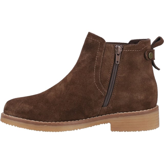 Worry Free Water Resistant suede chelsea boot. Maddy features cosy fleece lining and a cushion comfort memory foam insole, with an inside-zip and elastic gusset for comfortable wear. Also available in children's sizes to match your mini-me.