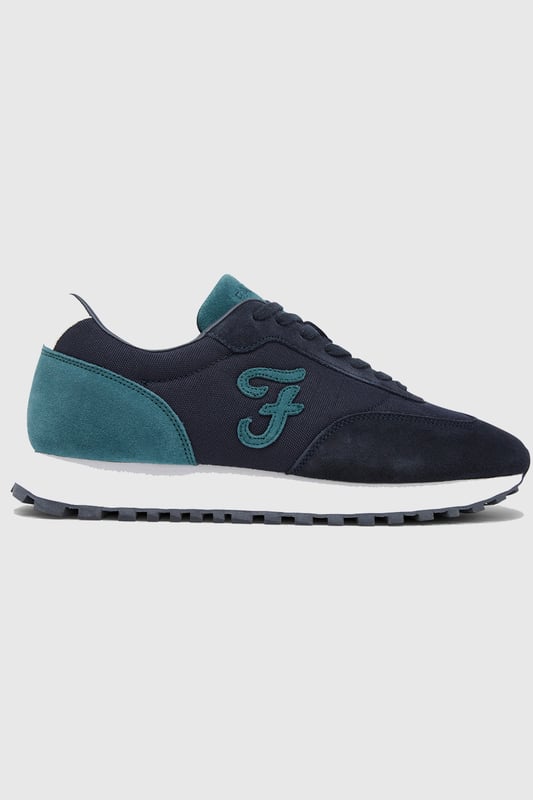 Farah Navy Finley Casual Lace Up Trainers