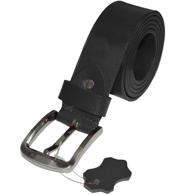 These Designer Kruze Belts Feature a Shiny Silver Brushed Buckle and Loop. High Quality Thick Chunky Belts for Jeans 1.5'' Wide. Size from M (32" - 34")  waist to 3XL (48" - 50") waist