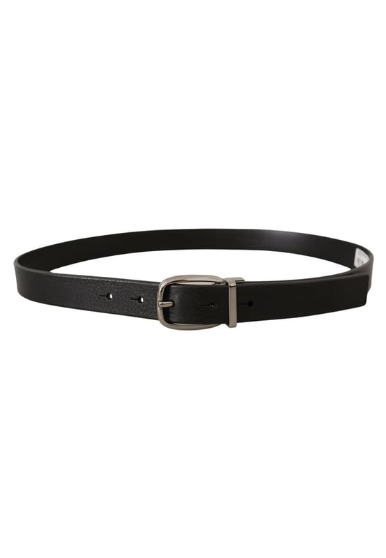 100% Authentic Dolce & Gabbana belt
  Made of Quality leather
  Metal buckle closure
  Unique eye-catching design
  Black color
  Width: 2.5 cm
  Made in Italy
  Tag size: 80 cm / 32 inch
  Suitable for men
Material: Leather