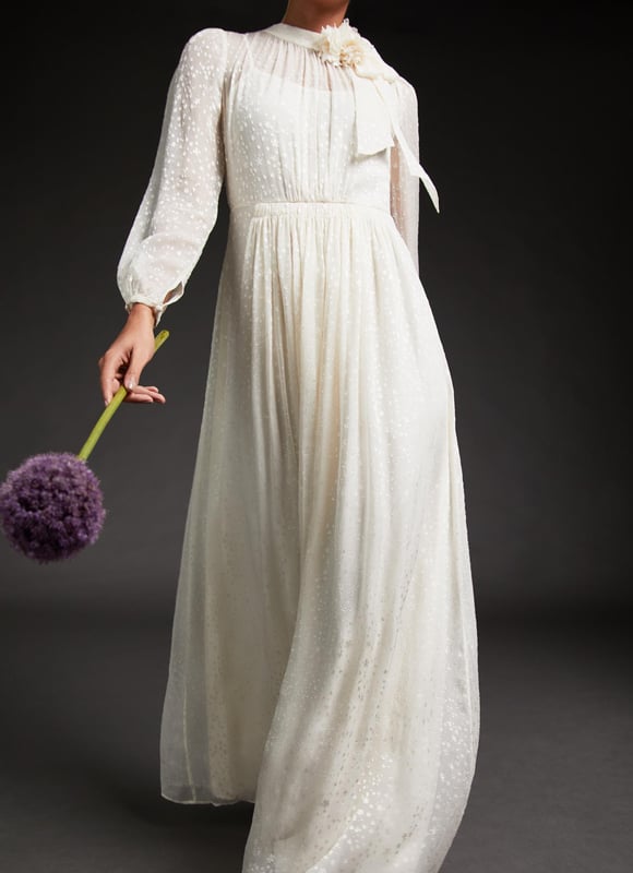 LK Bennett Lovette Dresses,Antique White