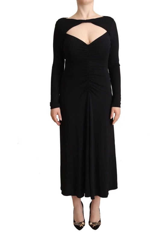 Autentico maxi vestido PINKO.
  Confeccionado en tejido elastico de nailon.
  Cierre de cremallera para facilitar el uso.
  Estilo maxi para ocasiones elegantes.
  Color negro clasico.
  Fabricado con materiales de alta calidad.
  Sutiles detalles del logotip.