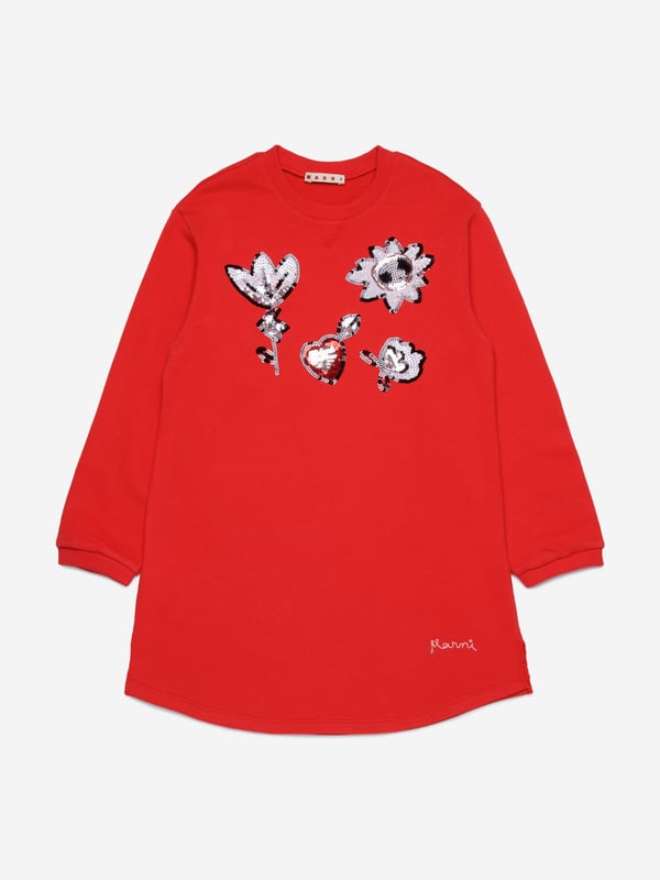 Introducing the Girls Applique Dress in Red by Marni, an essential addition to your little one's wardrobe for AW2024. Crafted with impeccable attention to detail, this dress is perfect for standing out in style. Here's why it's a must-have: Exquisite Design: Features vibrant hand-sewn appliques that capture the essence of playful elegance. Premium Fabric: Made from luxurious materials, offering comfort and durability for all-day wear. Versatile Style: Perfect for special occasions or casual chic, a versatile staple in red.Elevate your girl's fashion game with Marni's latest creation. Order today!
