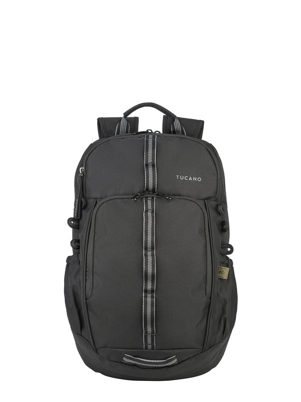Unisex rugzak met ritssluiting. twee open binnenzakken. twee ritssluitingen aan de voorkant en twee open zijritsen met externe zakken. ontbrekende schouderband.  Handvat van gerecycled polyethyleentereftalaat. een binnencompartiment.  extern materiaal.  Binnenkant van gerecycled polyethyleentereftalaat. Afmetingen: 28,5x45,5x13,5 cm. Modeproduct