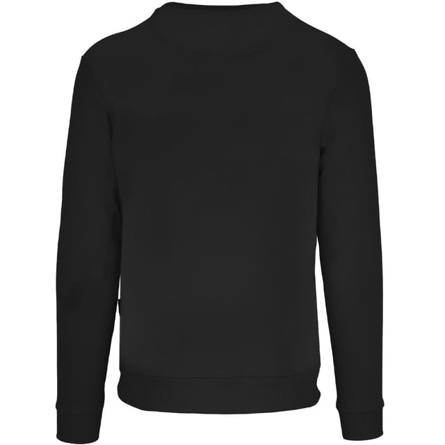 Aquascutum Bold London Logo zwart sweatshirt. Zwarte Aquascutum-trui. Elastische kraag, mouwuiteinden en taille. Trui van 100% katoen. Normale pasvorm, valt normaal qua maat. Stijlcode: FGIA31 99