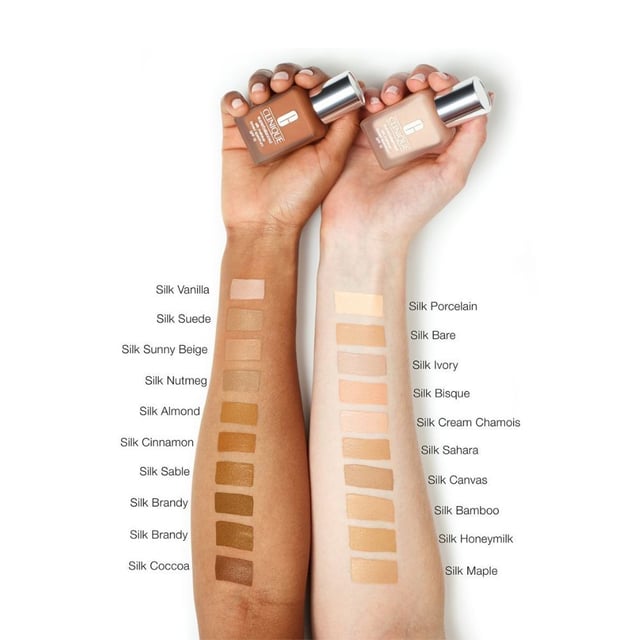 Introducing Clinique Superbalanced Silk Makeup Foundation with SPF15, a foundation that's designed to provide sheer to moderate coverage, offering a natural-matte finish for a flawless look. This foundation is formulated to cater to the unique needs of different skin types, making it an ideal choice for those with Dry Combination to Combination Oily Skin.