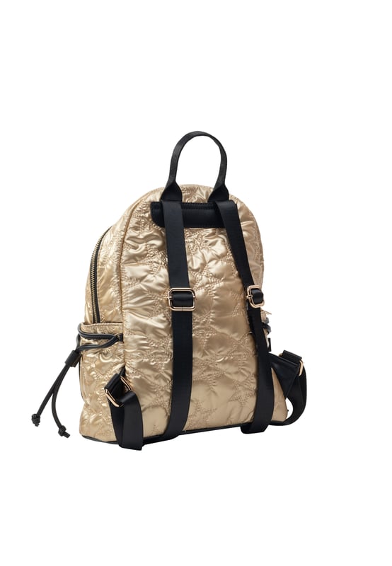 Deze rugzak van myMo ROCKS is je nieuwe dagelijkse metgezel. De zachte rugzak heeft een glanzende look met een geborduurd sterrenmotief. Met zijn verschillende vakken met ritssluiting aan de binnen- en buitenkant biedt hij praktische en discrete opbergmogelijkheden. De brede, verstelbare schouderband zorgt voor rugvriendelijk dragen en vormt een aanvulling op het coole ontwerp.  Rugzak