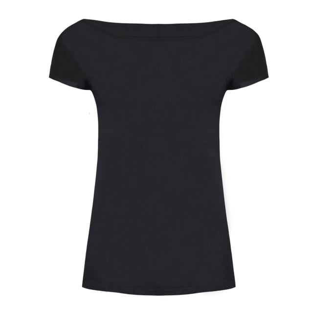 Taped back neck. Self fabric wide neckline. Kimono sleeves. Longer body length. Twin needle sleeves and hem. Fabric weight: 110 gsm. Material: 100% ringspun cotton. Ladies size: S(8/10), M(10/12), L(12/14), XL(14/16), XXL(16/18).