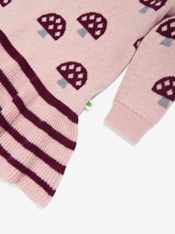 Introducing the Girls Sage Mushroom Knit Dress in Pink by the bonnie mob, an epitome of high-end design and comfort for the AW2024 season. Grace your little one's wardrobe with this enchanting piece, exquisitely tailored to bring joy and elegance. Key features include: Elegant Mushroom Motif: Features a charming mushroom pattern that‚  both whimsical and stylish. Luxurious Knit Fabric: Crafted with premium knits to ensure warmth and softness, perfect for cooler days. Versatile Pink Hue: A vibrant, yet soft pink palette that complements all occasions.Elevate her style with the bonnie mob‚  latest creation. Shop now and experience fashion that blends playfulness with elegance!