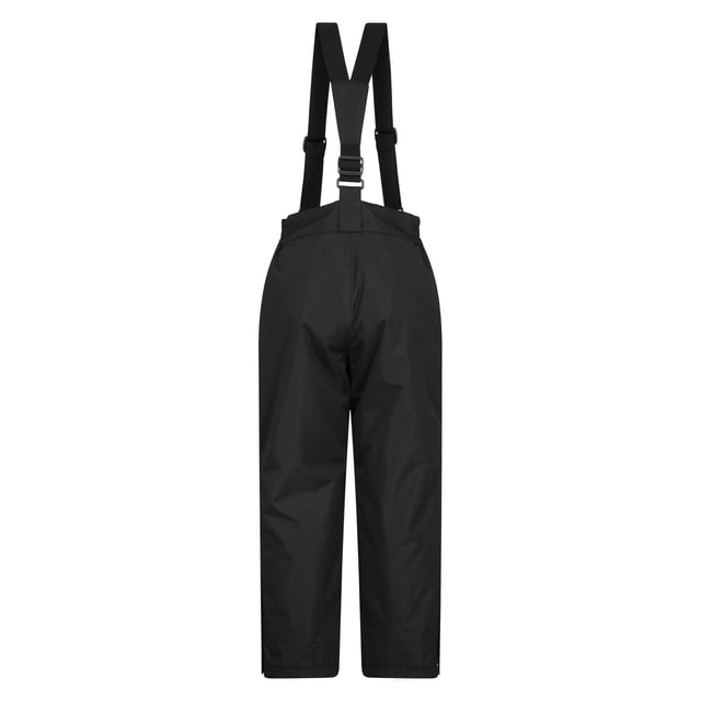 100% Polyester. Fabric: Double Layered. Pockets: 2 Side Pockets, Welted, Zip. Adjustable Braces, Detachable Braces, Reinforced Knee, Scuff Guards, Side Zip Ankles, Snow Gaiters. Fabric Technology: DWR Finish, Snowproof, Water Resistant. Waistline: Part Elasticated. Fastening: Stud, Zip Fly.