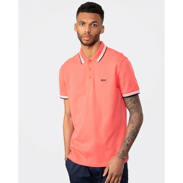 BOSS Green Paddy Mens Collar Stripe Polo S S 23