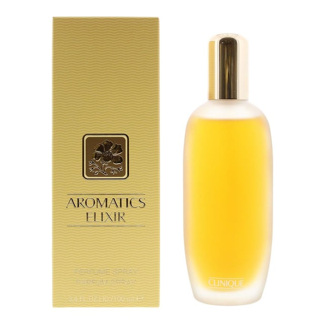 Clinique design house launched Aromatics Elixir in 1975 as a chypre aromatic fragrance for women. Aromatics Elixir notes consist of geranium rose and white flowers ylang ylang jasmine tuberose oakmoss patchouli sandalwood vetiver and musk to create this sharp but strong classic perfume.