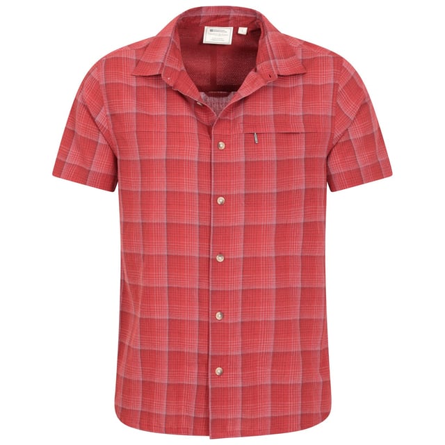 Outer Materials: 100% Cotton. Design: Checked. Lining: Mesh. Pockets: 1 Chest Pocket, Zip. Fastening: Button-Down. Sleeve-Type: Short-Sleeved. Neckline: Turn Down Collar. Fabric Technology: Breathable, Lightweight. XXS: 33 in. XS: 35 in. S: 37 in. M: 40 in. L: 43 in. XL: 46 in. XXL: 49 in. 3XL: 53 in. 4XL: 56 in.