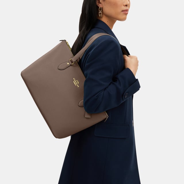 Crossgrain Leather New Gallery Tote,  Length: 37.00,  Width: 15.50,  Height: 24.50