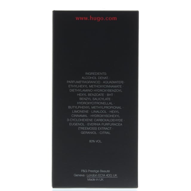 Hugo boss deep red notes top