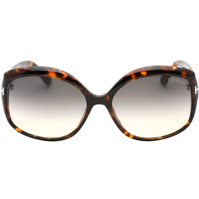 Tom Ford FT0919 Chiara 55B Havana Sunglasses. A touch of fun for your summer days, but nothing too out of the ordinary for a Tom Ford collectible. Tom Ford Brown Sunglass perfect for the summer. Tom Ford Havana FT0919 55B  Sunglasses, Lens Width = 60mm, Nose Bridge Width = 17mm, Arm Length = 135mm, Made In Italy. Sunglasses, Sunglasses Case, Cleaning Cloth and Care Instructions all Included, 100% Protection Against UVA and UVB Sunlight and Conform to British Standard EN 1836:2005. Tom Ford Brown Sunglasses. FT0919 CHIARA 01B