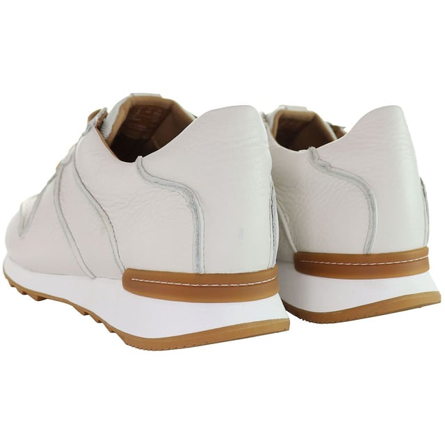 Clarks mens white trainers top