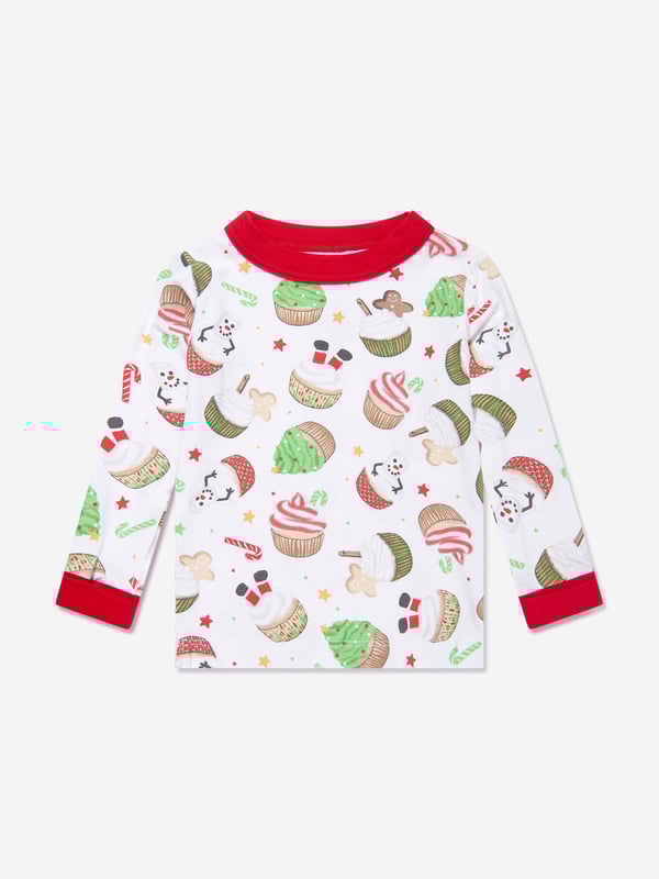 Introducing the Kids Festive Cupcakes Long Pyjamas by Magnolia Baby! A delightful addition to any unisex wardrobe, it's perfect for Christmas. Key features include: Festive Design: With a whiff of joyous festivities, the Cupcake pattern makes a fun, stylish statement. Luxurious Comfort: Crafted using superior materials for utmost softness &amp; comfort, ensuring sound sleep. Wardrobe Wonder: A vibrant splash of Red, this piece revitalises your kid‚ nightwear collection. Don't wait ‚ order today for standout style!