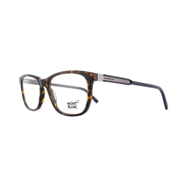 Mont Blanc Glasses Frames MB0631 056 Havana 56mm are a nice simple shape that will work well for most face shapes. They feature a Mont Blanc plaque at the temples for that extra touch of class
