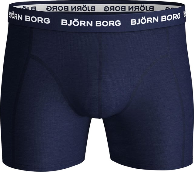 10-Pack heren boxers van het merk Bjorn Borg. De boxershorts van Bjorn Borg zijn gemaakt van katoen en elastaan, waardoor de stof lekker veel rek heeft. Het zachte katoen zorgt voor een heerlijk draagcomfort.  Merk: Bjorn BorgModelnaam: 10-Pack MixCategorie: heren boxersMaterialen: katoen, elastaanKleur: blauw, zwart, grijs, wit