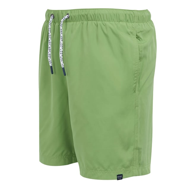 100% Polyester. Lining: Mesh. Fabric: Microfibre. Design: Logo, Plain. Pockets: 2 Side Pockets, 1 Back Pocket, 1 Security Pocket. Fastening: Pull-On. Branded Tab, Packaway. Fabric Technology: Quick Dry, UV Protection. Waistline: Drawcord. Sustainability: Made from Recycled Materials. Sun Rating: UPF 50+.