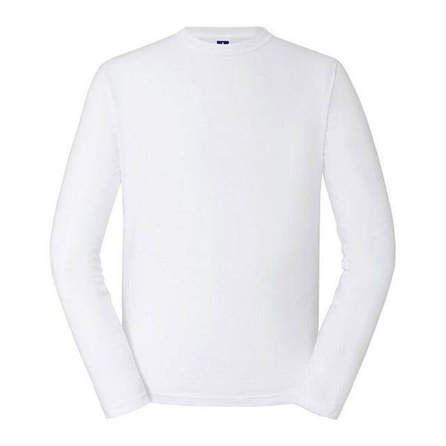 100% Ringspun Cotton. Fabric: Single Jersey. Design: Plain. Fit: Classic. Neckline: Crew Neck, Knitted, Ribbed, Top Stitched. Sleeve-Type: Long-Sleeved. Neck Tape, Taped Shoulders. 180gsm. Sustainability: Amfori, BSCI, Oeko-Tex Standard 100 Certified, WRAP Certified.