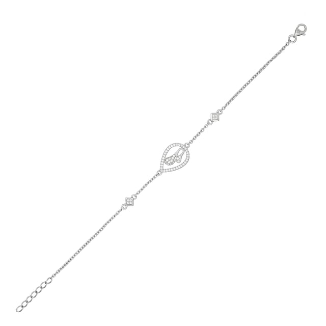 This dazzling Bracelet for Women from Orphelia  is the perfect gift to spoil yourself or a loved one. The Bracelet is made out of 925 Sterling Silver, colored Silver at Length: 19 cm weighing in at 2.6 grams with a Width of 1.2 cm at its widest point. The Orphelia Women's 925 Sterling Silver Bracelet - Silver ZA-1000 is delivered in a stunning gift box and carries a two year warranty.