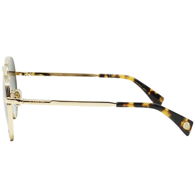 Experience luxury and sophistication with the Lanvin LNV107S 714 Sunglass. Crafted from the finest materials, these sleek sunglasses feature 100% UVA/UVB protection and refined metallic accents. Admire the sophisticated Lanvin style with these timeless sunglasses., Gold Sunglass, Nose Bridge Width = 15mm, Lens Width = 61mm, Arm Length = 140mm, Branded Sunglasses Case and Cleaning Cloth Included, 100% Protection Against UVA &amp; UVB Sunlight and Conform to British Standard EN 1836:2005, Sunglasses, Sunglasses Case, Cleaning Cloth and Care Instructions all Included, Gold Sunglass