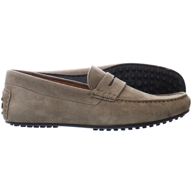 Hackett Richmond Driver Slip-On Beige Suede Leather Mens Shoes HMS20892_951