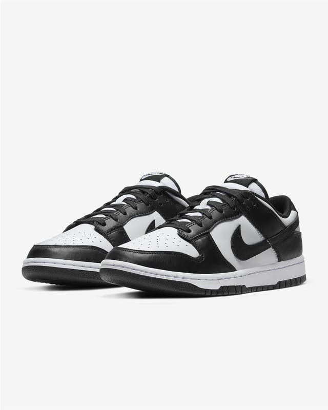 TRUE TO YOUR CREW.
Created for the hardwood but taken to the streets, the Nike Dunk Low Retro returns with crisp overlays and original team colours. This basketball icon channels '80s vibes with premium leather in the upper that looks good and breaks in even better. Modern footwear technology helps bring the comfort into the 21st century.
Benefits
Premium leather in the upper has the perfect sheen and breaks in beautifully.
The modern foam midsole offers lightweight, responsive cushioning.
A padded, low-cut collar adds a sleek look that feels comfortable.
Bold colour-blocking throws it back to the original colourway inspiration: college team colours.
The rubber outsole with classic hoops pivot circle adds durability, traction and heritage style.
Product Details
Low-cut collar
Foam insole
Perforations on the toe
Colour Shown: White/White/Black
Style: DD1391-100