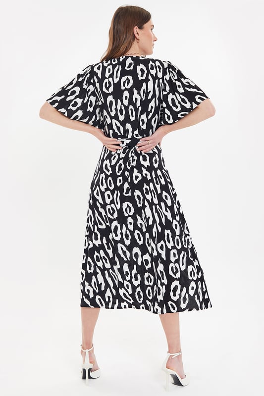 Black 'Pastill' Button Down Midi Dress