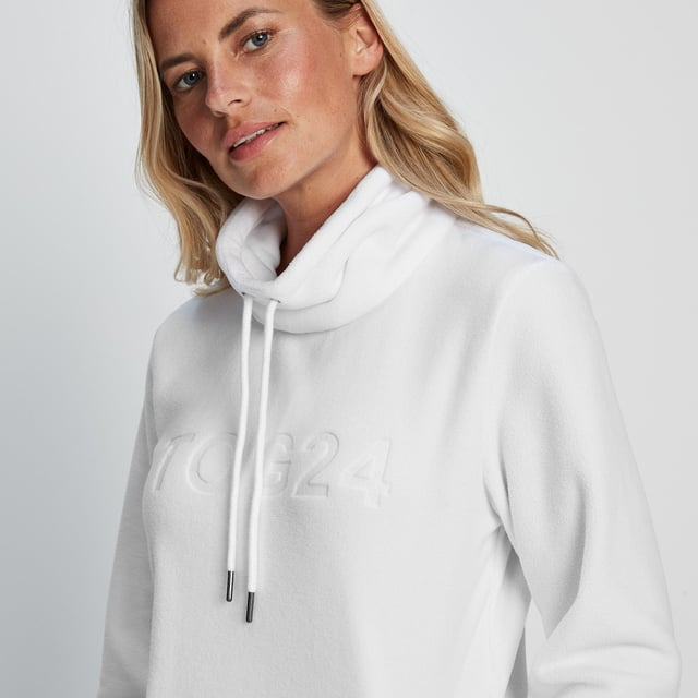 Kirkby Womens Funnel Neck Fleece Optic White