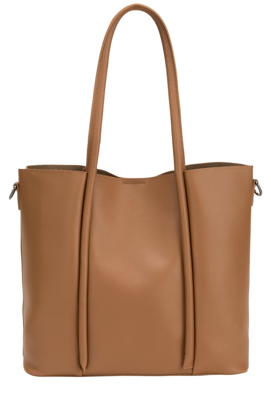 This tote bag is the perfect balance of style and convenience. Its versatile design, featuring both shoulder straps and a crossbody option, ensures it adapts to your lifestyle while maintaining a sleek and polished look. 
Features: 
Detachable adjustable crossbody strap.
Twin shoulder straps.
Debossed logo.
Mag-dot fastening.
Removable pouch with zip fastening.