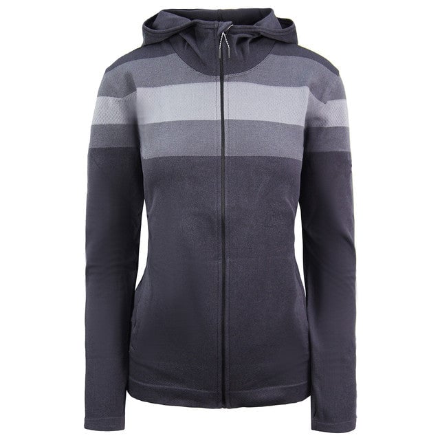 This Asics Seamless Full Zip Hoodie is crafted with full zip fastening and long sleeves with monkey thumbs for a secure fit. It features a hooded neckline and two hand pockets for a classic look. This hoodie is a lightweight construction designed with a signature logo and is complete with Asics branding.