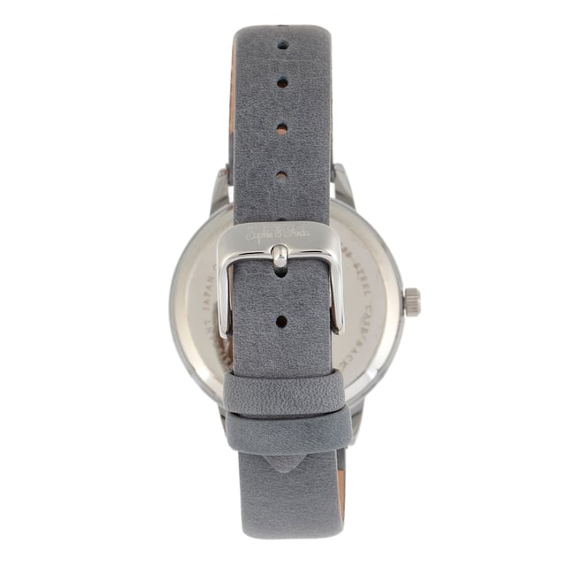 Polished Alloy CaseÂ ; Quartz MovementÂ ; Non-Glare Scratch-Resistant Mineral CrystalÂ ; Logo Engraved Stainless Steel Caseback; Genuine Leather Strap; Logo-Engraved Stainless-Steel Clasp; 36mm Case DiameterÂ ; 3ATM Water Resistance;