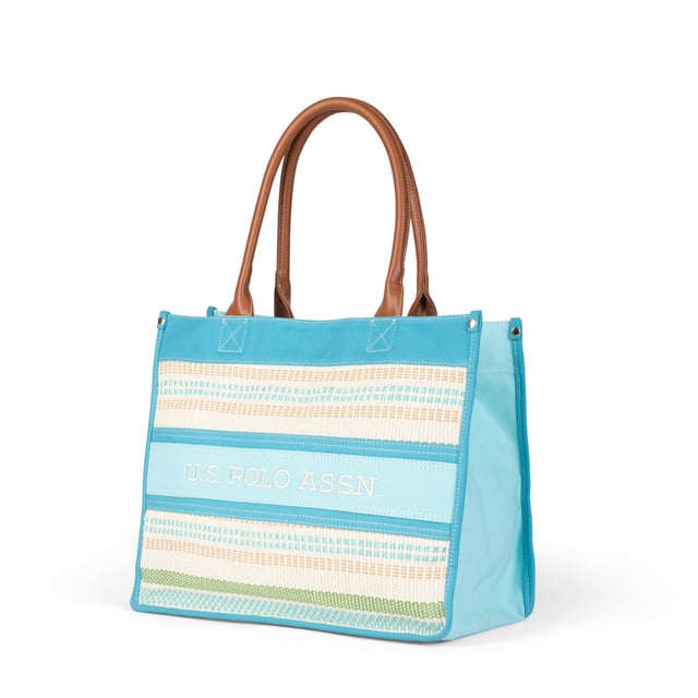 ¡Añade un toque de color y vitalidad a tu look con este impresionante bolso tote!

Su diseño texturizado multicolor, único y llamativo, lo hace perfecto para la temporada de verano, combinando fácilmente con varios atuendos.

Dimensiones: 41 x 33 x 18 cm