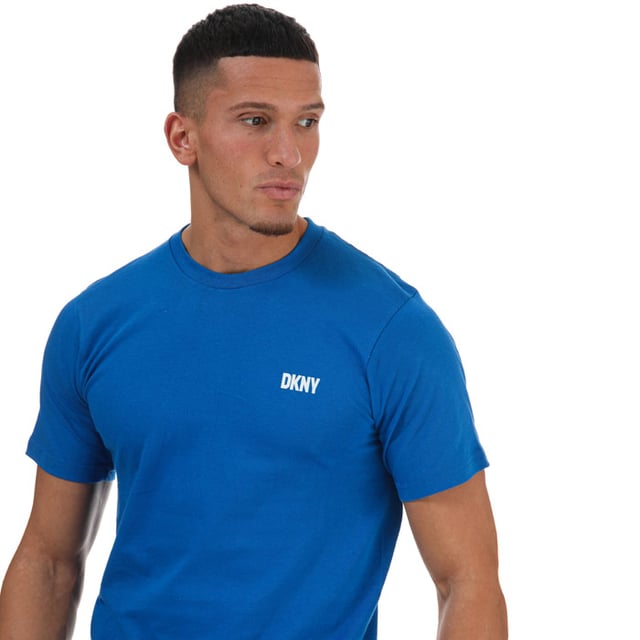 Men's DKNY Giants 3 Pack Lounge T-Shirts in White Navy