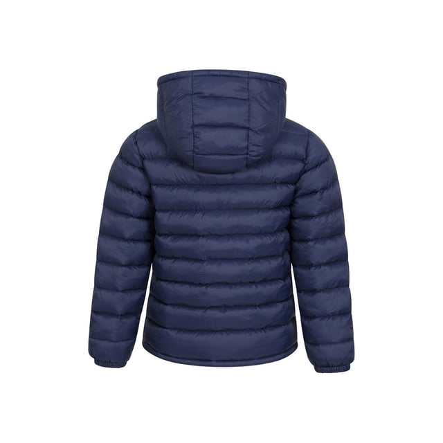 Outer Materials: 100% Polyamide. Lining Material: 100% Polyester. Filling Material: 100% Polyester. Filling: Microfibre. Design: Logo, Quilted. Fabric Technology: DWR Finish, Water Resistant. Cuff: Elasticated. Neckline: Hooded. Sleeve-Type: Long-Sleeved. Hood Features: Grown On Hood. Pockets: 2 Side Pockets. Fastening: Full Zip.