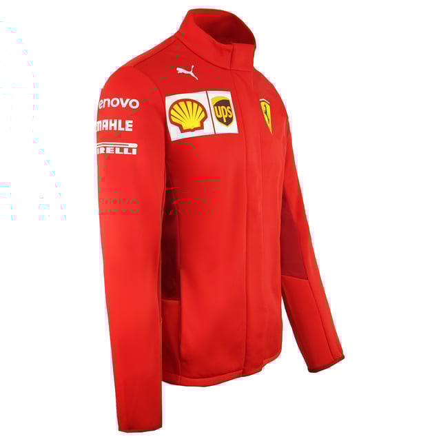 Puma Scuderia Ferrari Lange Mouw Zip Up Rood Heren Softshell Jas 763021 02
