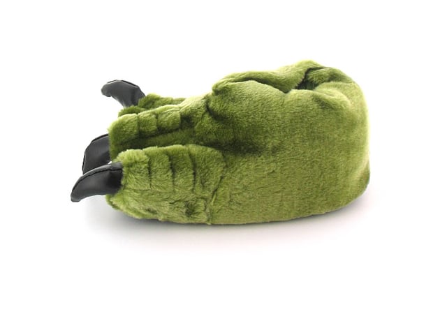 Mens Gents Green Novelty Monster Claw Slippers Ideal Christmas Gift