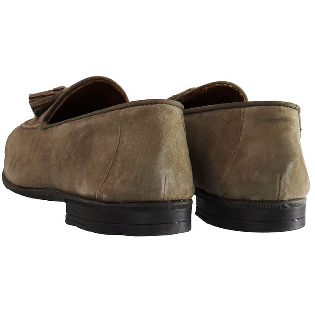 Hackett Tassel Roll Zapatos marrones para hombres Zapatos de cuero de gamuza marrón de gamuza marrón Hackett Tassel HMS20911 951
