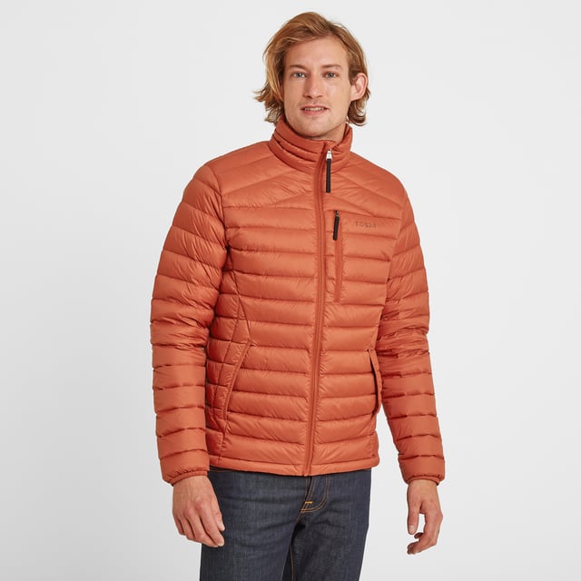 Burnt orange jacket mens top