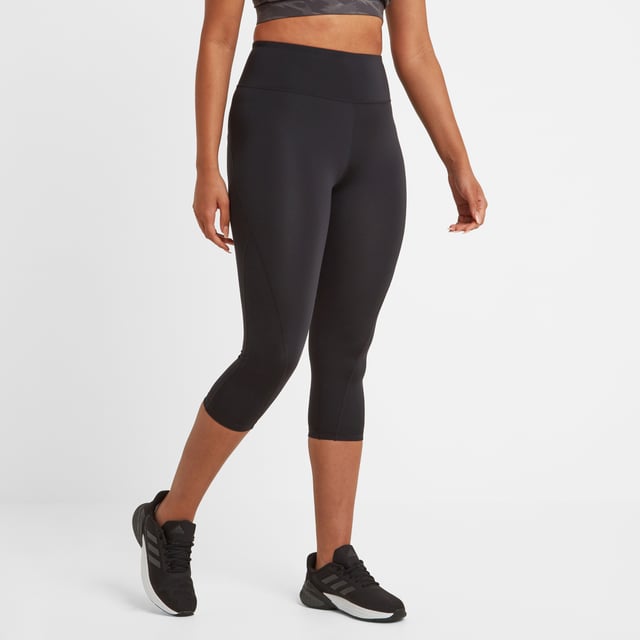 Hulton Womens Capri Leggings Black