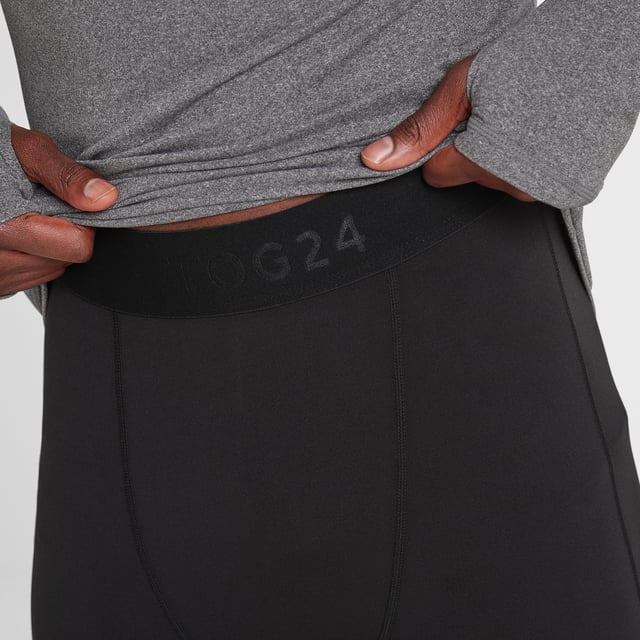 Get kitted out for winter adventure with a supersoft, thin and stretchy baselayer that you'll barely feel on your skin.  Lightweight and cosy, our thermal mens leggings wrap you up in gentle warmth without adding any bulk under your clothes. For comfort, it's breathable and wicks away moisture, and the seams are neat and flat inside to help prevent chafing. Designed with Alpine conditions in mind - as well as the icy blasts we get in North Yorkshire - they're ideal for any winter sports from skiing and snowboarding to hiking and motorcycling. This sporty baselayer is also great under shorts if you fancy a run on a frosty morning. Branded with TOG24 woven into the stretch waistband, these leggings really are comfort in a box.