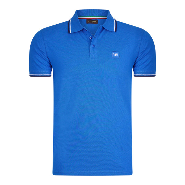 Polo de hombre de la marca Cappuccino Italia. Confeccionados en algodón y poliéster, los polos de Cappuccino Italia tienen un corte regular. El suave algodón proporciona una gran comodidad.  Marca: Cappuccino ItaliaNombre del modelo: Polo Applique PiqueCategoría: polo hombreMateriales: algodón y poliésterColor: azul