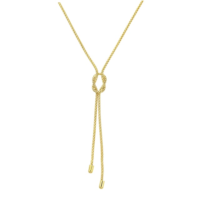 9K (375) geel goud: 4,6 gram; # Afmeting: 46 cm (kwast 7 cm) x 0,8 cm