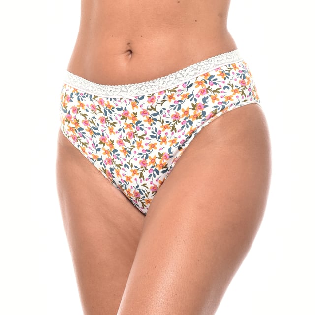 Pack x 2 Brislip Coquette Daisypois Panties - Janira.

 The Pack of 2 Brislip Coquette Panties by Janira is perfect for those who seek style and comfort in their everyday life.

 This pack includes two brislip-cut panties, presented in different colors and prints to vary your look depending on the moment.

 The briefs feature a delicate elastic lace waistband which not only adds a feminine touch but also ensures a comfortable and flexible fit. The bow detail in the centre gives it a flirty and elegant finish.

 Made from high-quality cotton, these panties adapt perfectly to your body, providing softness and breathability. The natural fabric allows for a feeling of freshness and comfort throughout the day, making them ideal for everyday use.

 This pack of Janira brislip panties is ideal for women looking for comfort, softness and a flirtatious touch, with the guarantee of the freshness of cotton.
 Composition: 95% Cotton, 5% Elastane
 Care:
- Hand wash or delicate cycle.
 - Use mild detergent.
 - Do not use bleach.
 - Air dry.
 - Do not iron.