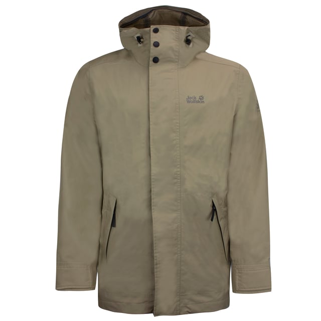 Jack Wolfskin Cape Conran Jacket Mens Hooded Coat Sand 1111271 5605